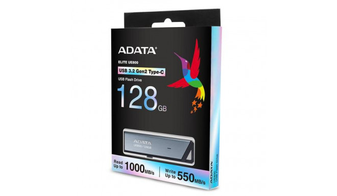 ADATA UE800 USB flash drive 128 GB USB Type-C 3.2 Gen 2 (3.1 Gen 2) Silver