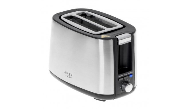 Adler AD 3214 toaster 7 2 slice(s) 900 W Silver