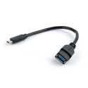 Gembird A-OTG-CMAF3-01 USB cable 0.2 m USB C USB A Black