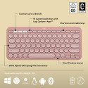 Logitech Pebble Keys 2 K380s keyboard Universal RF Wireless + Bluetooth QWERTY US International Pink