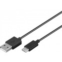 Goobay 59124 USB cable USB 2.0 3 m USB A USB C Black