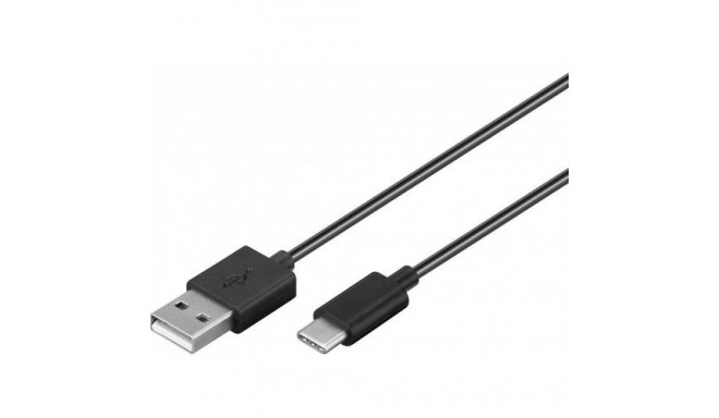 Goobay 59124 USB cable USB 2.0 3 m USB A USB C Black