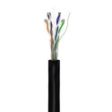 Goobay CAT 5e outdoor network cable, U/UTP, black, 100m