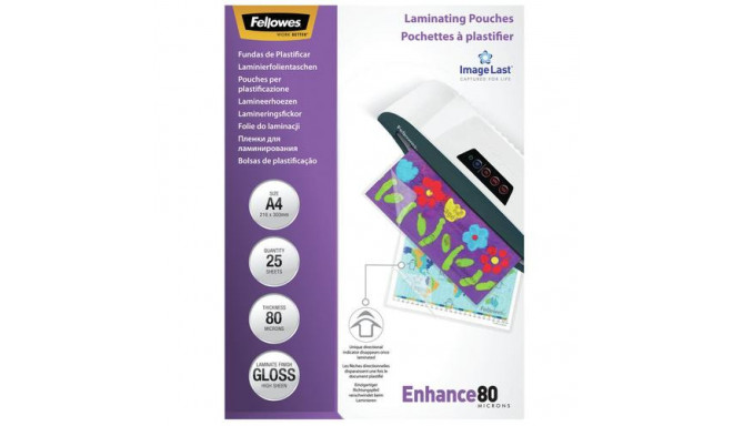 Fellowes ImageLast A4 80 Micron Laminating Pouch - 25 pack