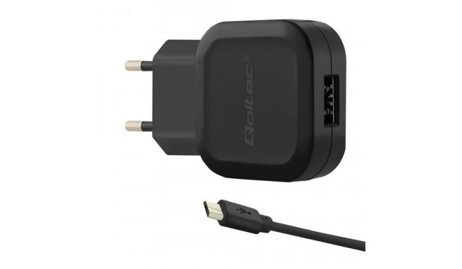 Qoltec 50195 mobile device charger Smartphone, Tablet Black AC, DC, USB Indoor