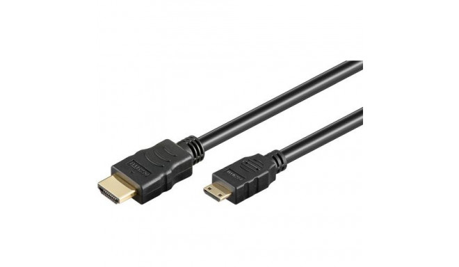 Goobay HDMI High Speed Cable with Ethernet (Mini), 1 m, Black