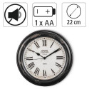 Hama Urban Wall Quartz clock Round Black, White