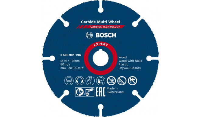 Bosch  Carbide Multiwheel 76x10 EXPERT