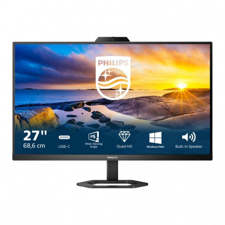 PHILIPS 27E1N5600HE/00 27-tolline veebikaameraga WQHD IPS 75Hz 4ms 300cd/m2 HDMI USB-C 3.2 USB HUBx4