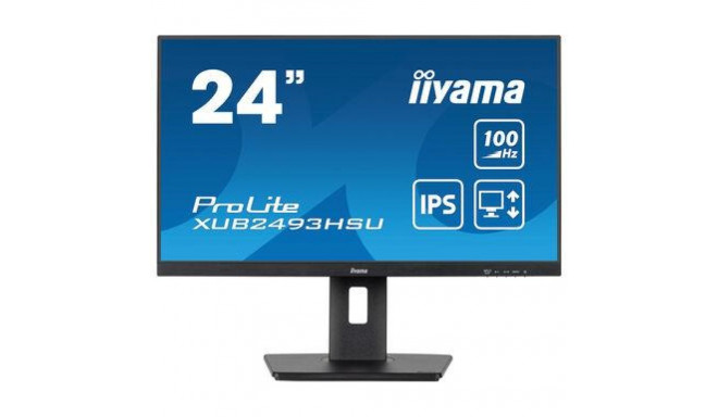 LCD Monitor|IIYAMA|23.8"|Business|Panel IPS|1920x1080|16:9|100Hz|Matte|1 ms|Speakers|Swivel|Pivot|He