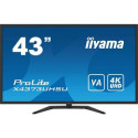 LCD Monitor|IIYAMA|43"|4K|Panel VA|3840x2160|16:9|60Hz|Matte|3 ms|Speakers|Tilt|Colour Black|X4373UH