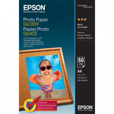Tindi ja Fotopaberi pakk Epson C13S042539 A5 A4 (50 Ühikut) (1 Ühikut)