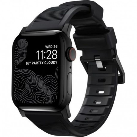 Nomad NOMAD Strap Rugged V2 Black 44mm / 42mm Connector Black