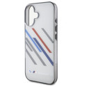 BMW BMHCP16M23HTRAG iPhone 16 Plus 6.7" gray/gray hardcase Motosport IML Random Stripes