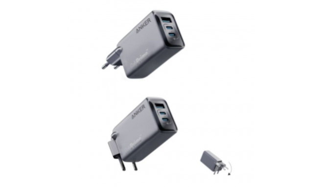 Charger Prime 100W GaN 2xUSB-C 1xUSB-A silver