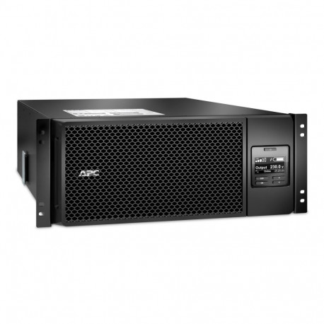 APC Smart-UPS On-Line SRT6KRMXLI 6kW/VA, 6x C13 + 4x C19 + juhtmega ühefaasiline väljund, riiulisse 