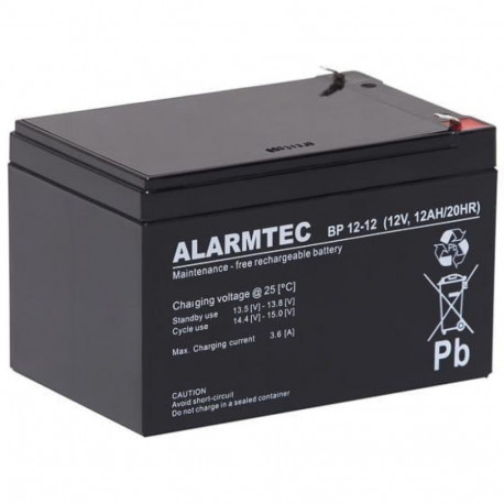 ALARMTEC AGM-aku BP-seeria 12V 12Ah