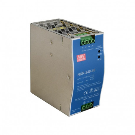Mean Well DIN rail lülitus toiteallikas NDR-240-48 48V/240W/5A