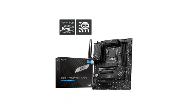 MSI PRO B760-P WIFI DDR4 motherboard LGA 1700 ATX