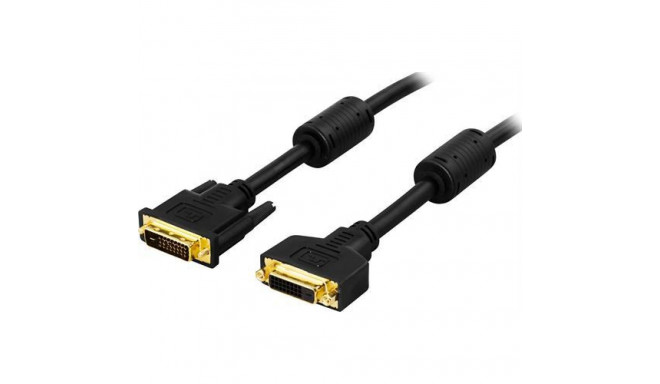 Deltaco DVI-602A DVI cable 2 m DVI-D Black