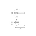 ALU. WINDOW HANDLE LOCKABLE WHITE