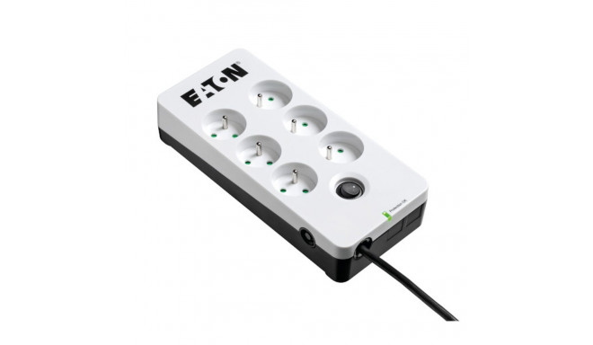 Power Socket - 6 Sockets with Switch Eaton PB6F White (1,5 m)