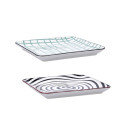 Snack tray Bidasoa Zigzag Multicolour Ceramic 21 x 21 cm (6 Units)