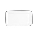 Snack tray Quid Gastro White Ceramic 31 x 18 cm (6 Units)