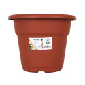 Plant pot Dem Greentime Circular Brown ø 22 x 17,5 cm (12 Units)