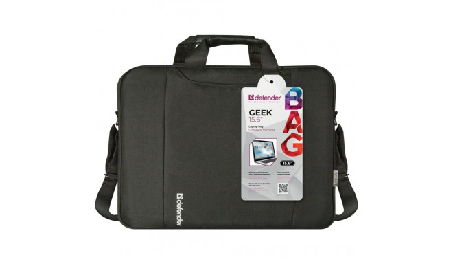 Sülearvuti Ümbris Defender Geek Must Mustvalge 15,6''