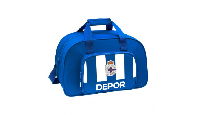 Sporta soma R. C. Deportivo de La Coruña Zils Balts (40 x 24 x 23 cm)