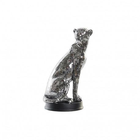 Dekoratiivkuju DKD Home Decor Hõbedane Leopard Vaik (19,5 x 16 x 31,5 cm)