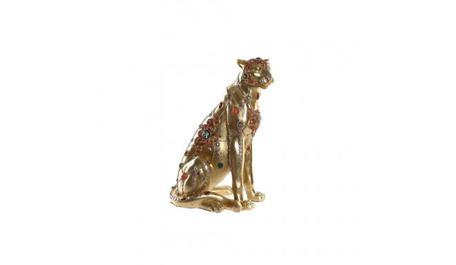 Dekoratiivkuju DKD Home Decor Leopard Vaik Koloniaalne (25,5 x 17 x 33 cm)