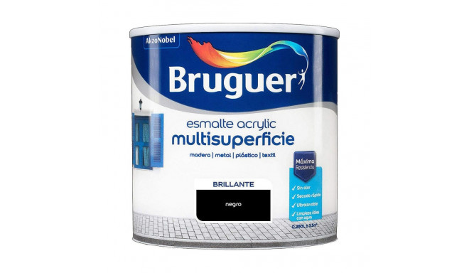 Acrylic paint Bruguer Black (250 ml)