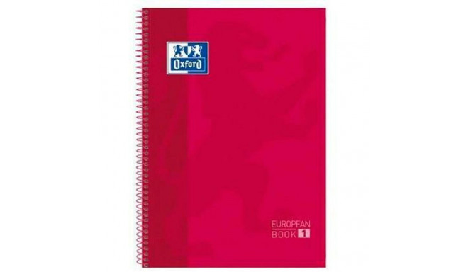 Notebook Oxford European Book Red A4 5 Pieces