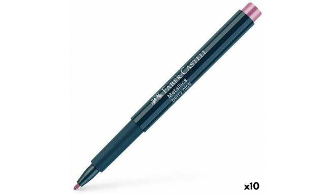 Felt-tip pens Faber-Castell Metallics Berry Nice Pink (10 Units)