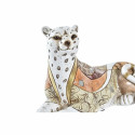 Dekoratīvās figūriņas DKD Home Decor Balts Oranžs Leoparda Koloniāls 24 x 10 x 12 cm