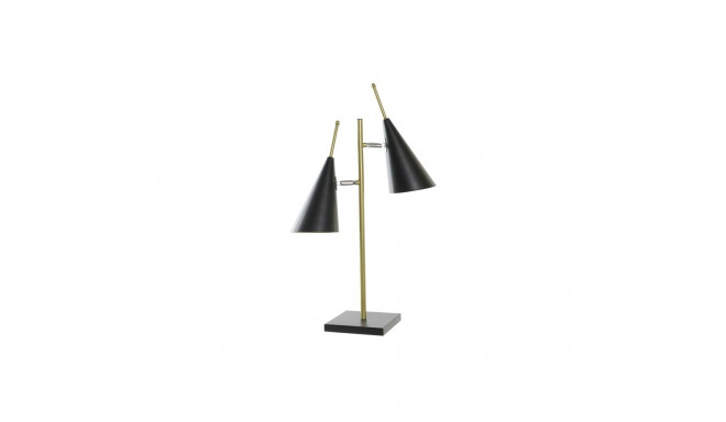 Desk lamp DKD Home Decor Black Golden Metal 25 W 220 V 38 x 16 x 64 cm