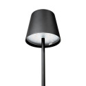 PLATINET TABLE RESTAURANT LAMP WATERPROOF IP44 RECHARGEABLE RGB 10H LIGHT BLACK [46017]