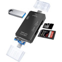 RoGer OTG USB-C/USB/microUSB Cardreader TF / SD + USB 2.0