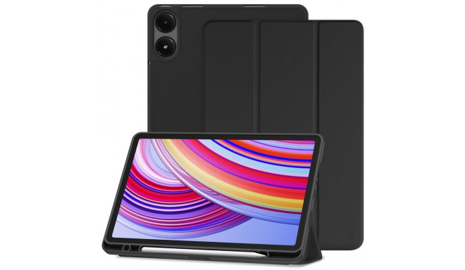 Connect Tri-Fold Stylus holder Stand Case Samsung Galaxy Tab S9 11'' X710 / X716B / X718U (2023) Bla