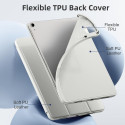 Connect Tri-Fold Stylus hoidja Seisukohad Samsung Galaxy Tab S9 FE X510 Wi-Fi / X516B 5G Hõbedane