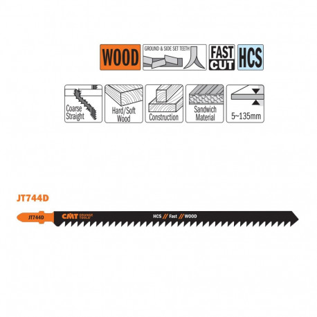 Tikksaelehed, 3 tk HCS 180x4x6TPI (WOOD-LUMBER-SANDWICH/STRAIGHT/COARSE)