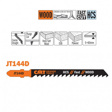 Tikksaelehed, 25 tk HCS 100x4x6TPI (WOOD/STRAIGHT/COARSE)