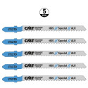 5 JIG SAW BLADES HSS 100x3x8TPI (ALUMINIUM/STRAIGHT/FINE)