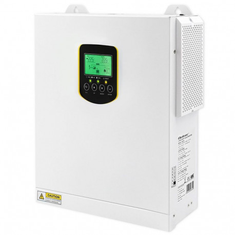 Qoltec hübriidne võrguväline päikeseinverter 2,5 kVA | 2,5 kW | 100 A | MPPT | LCD | BMS | Siinus