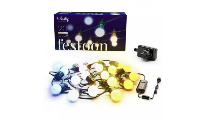 Light chain Twinkly Feston 20 bulbs AWW LED 10 m (TWF020GOP-BEU)