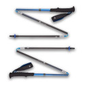 Black Diamond Distance Carbon Trekking Poles Z Poles Ultra Blue