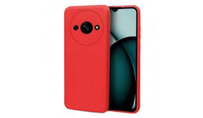 Fusion Elegance Fibre Protect Silikoonist ümbris Xiaomi Redmi A3 4G jaoks punane