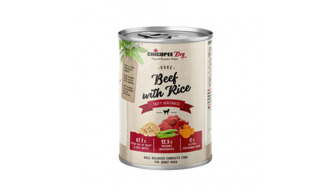Chicopee Pure Beef with Rice konserv koertele 400g